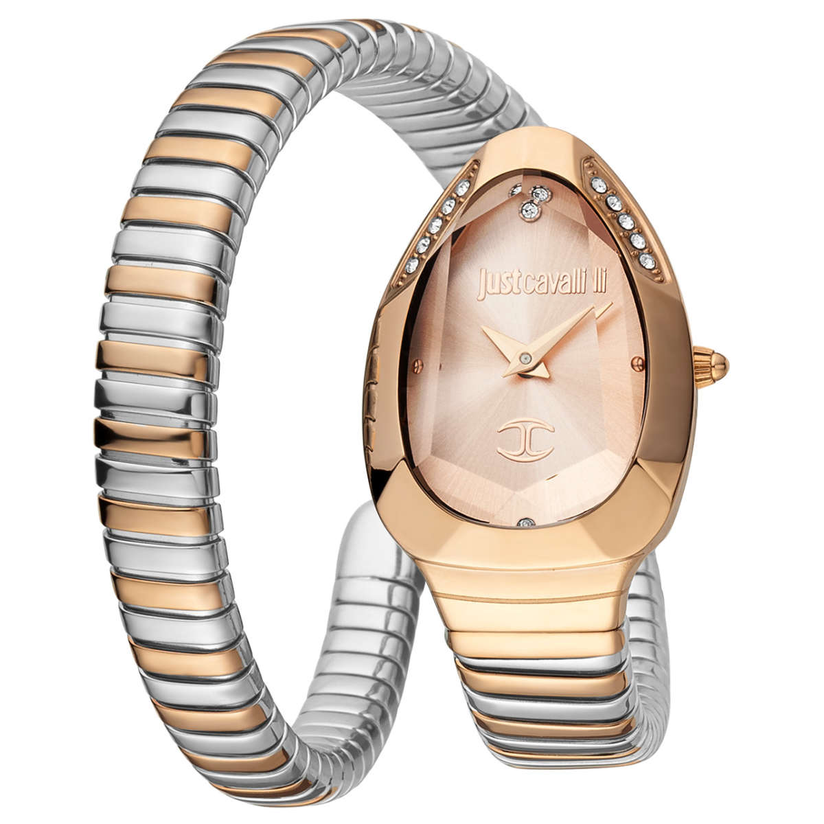 J.U.S.T C.A.V.A.L.L.I Wrap-Around Analogue Watch