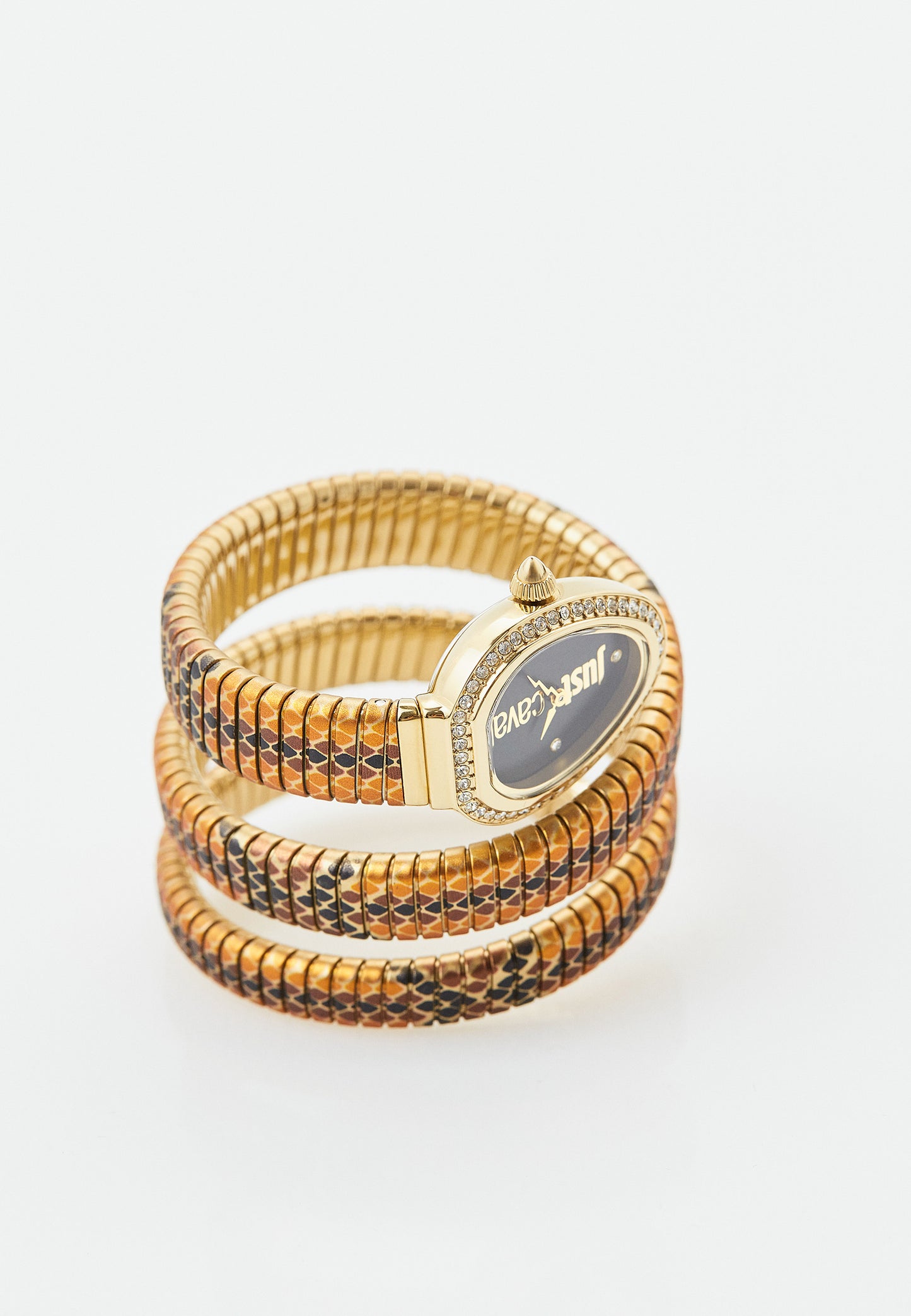 J.U.S.T C.A.V.A.L.L.I Wrap-Around Analogue Watch