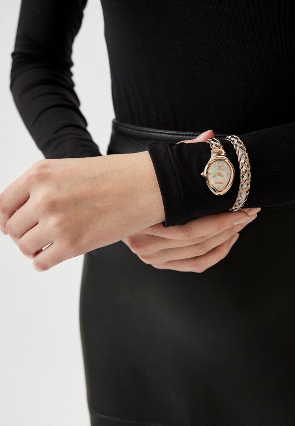 J.U.S.T C.A.V.A.L.L.I Wrap-Around Analogue Novara Watch