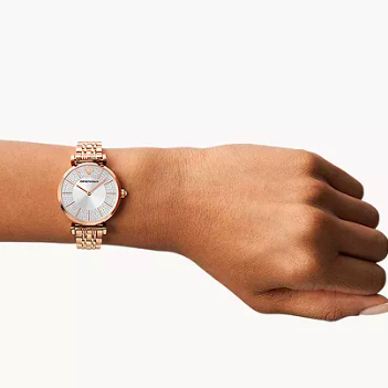 E.M.P.O.R.I.O A.R.M.A.N.I Analogue Watch With Contrast Dial