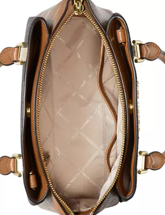 M.I.C.H.A.E.L. K.O.R.S. MAXINE SIGNATURE LOGO DOME SATCHEL SHOULDER/CROSS BAG