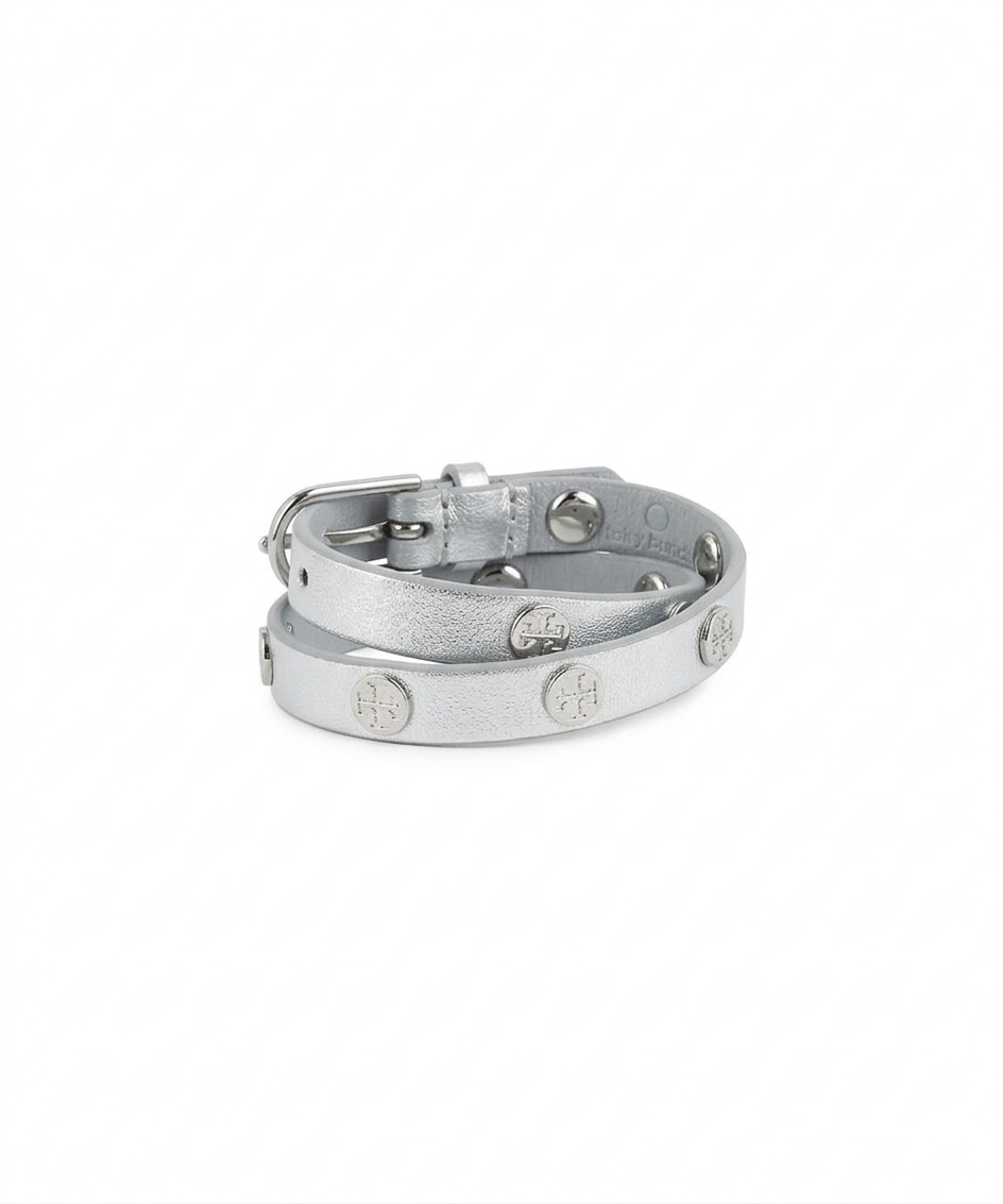T.o.r.y B.u.r.c.h WOMEN Armband Double Wrap SILVER