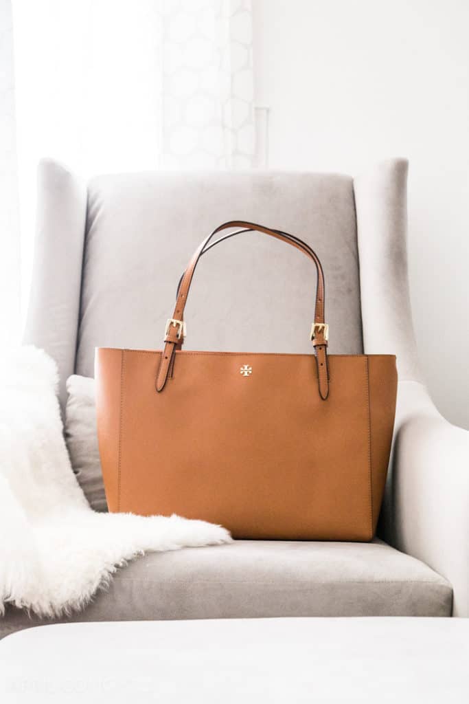 T.O.R.Y B.U.R.C.H Saffiano Plain Tote Bag