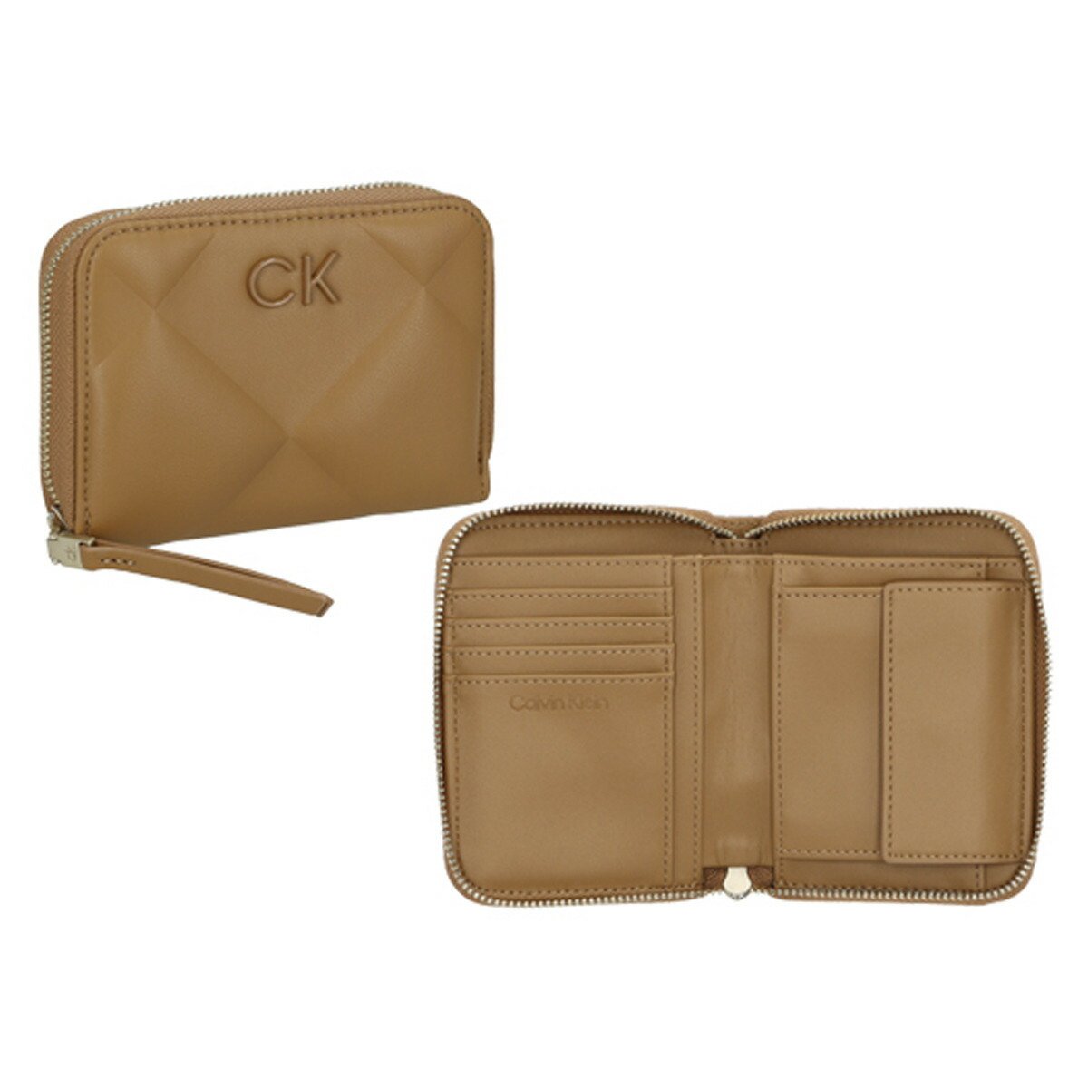 C.A.L.V.I.N K.L.E.I.N RE-LOCK BIFOLD ZIPPER WALLET