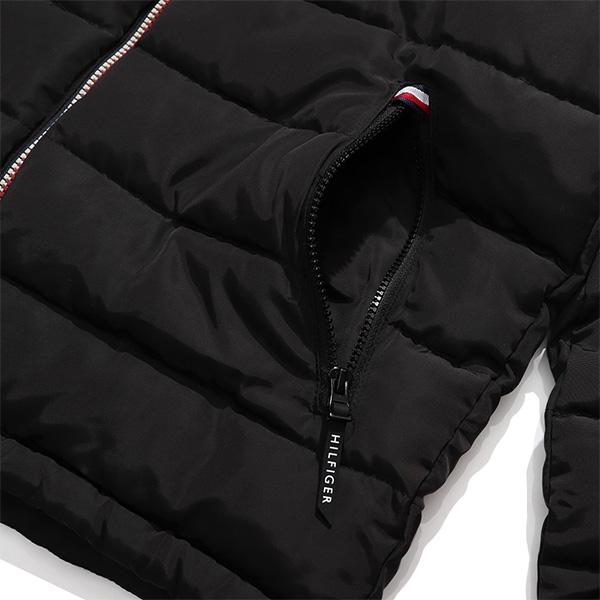 T.o.m.m.y H.i.l.f.i.g.e.r Men's Black Quilted Puffer Sherpa Hood Lined Jacket