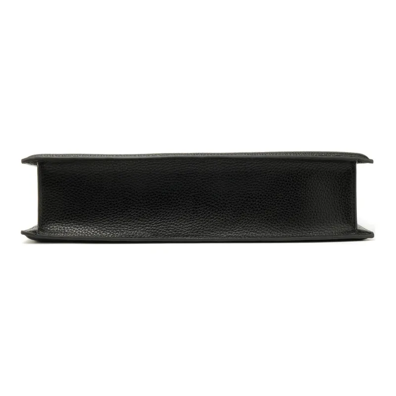 V.E.R.S.A.C.E J.E.A.N.S Baroque Buckle Tote Bag in Leather