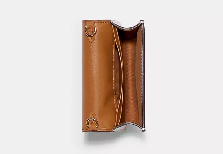C.O.A.C.H Mini Wallet In Signature Canvas With Daisy Print