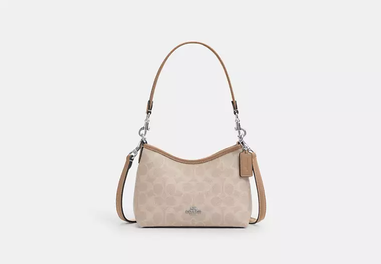 C.O.A.C.H Laurel Small Shoulder Bag In Signature Canvas