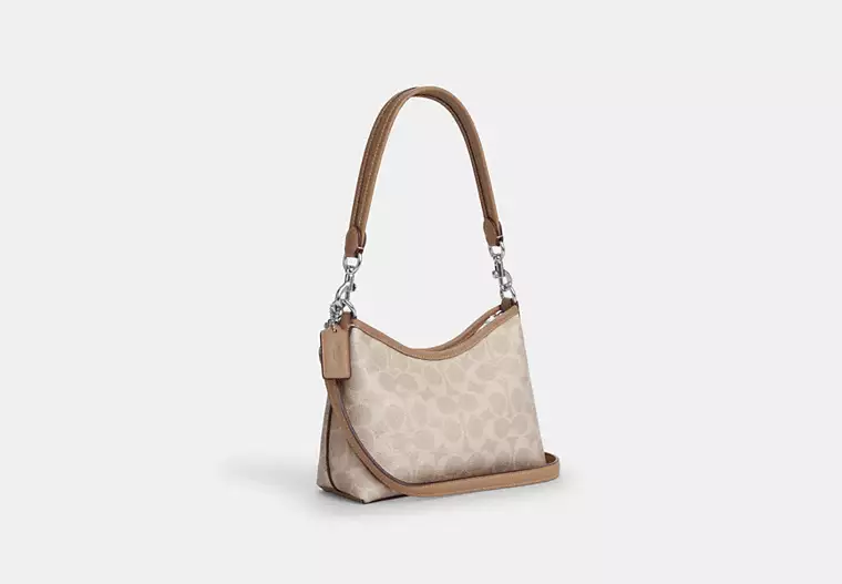 C.O.A.C.H Laurel Small Shoulder Bag In Signature Canvas