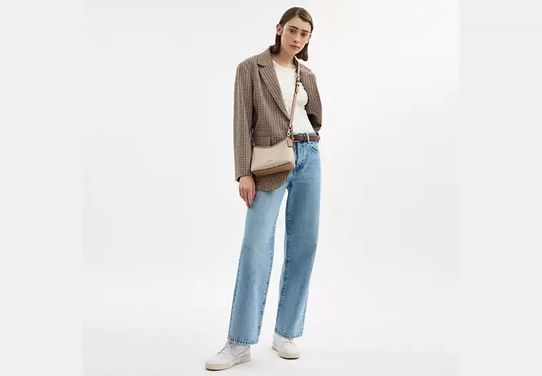 C.O.A.C.H Laurel Small Shoulder Bag In Signature Canvas