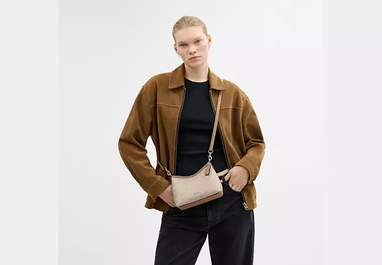 C.O.A.C.H Laurel Small Shoulder Bag In Signature Canvas