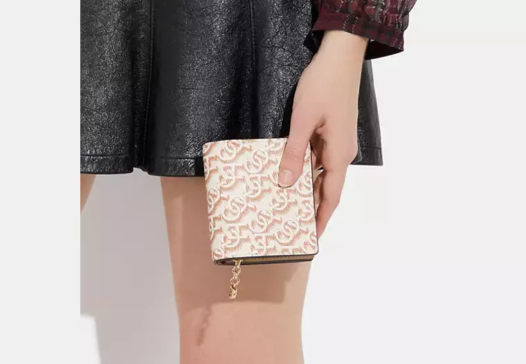 C.O.A.C.H Snap Wallet With Coach Monogram Print