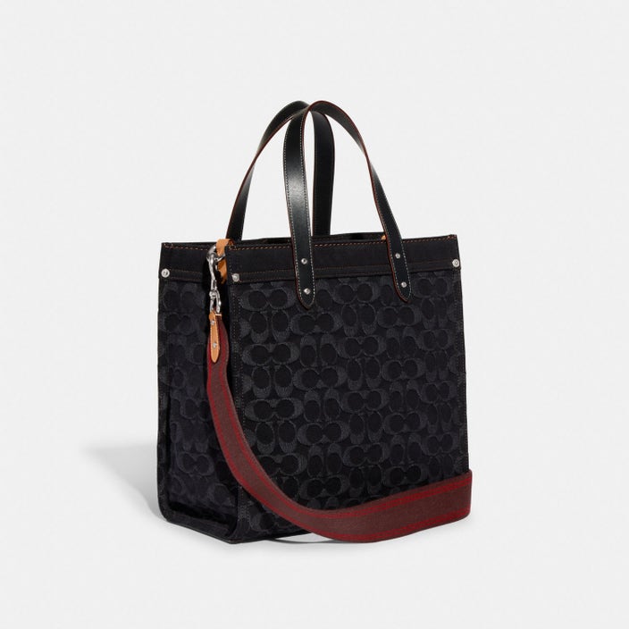 C.O.A.C.H. Field Tote In Signature Denim