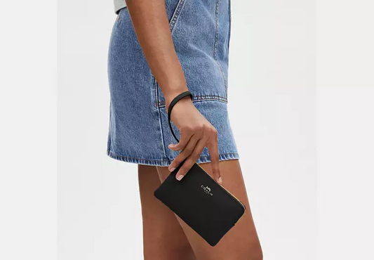 C.O.A.C.H Corner Zip Wristlet Wallet