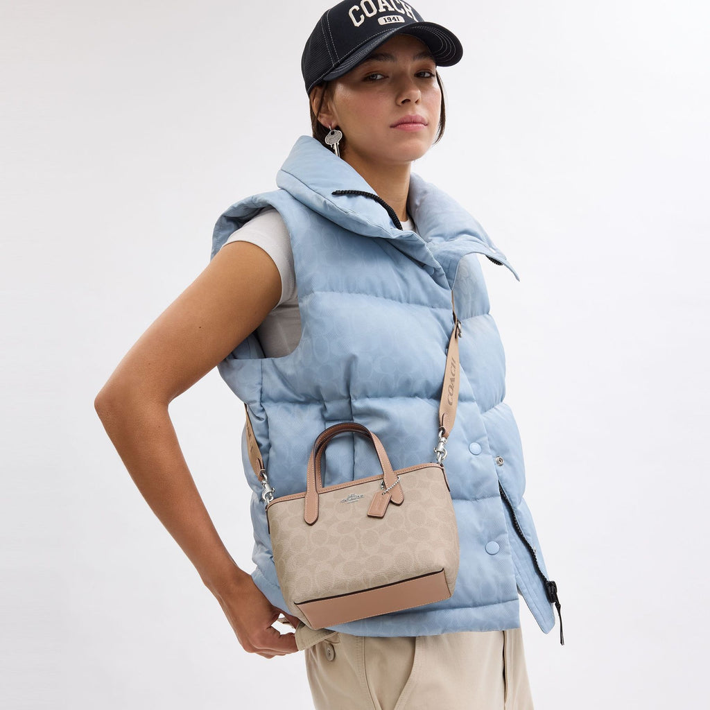 C.O.A.C.H City Mini Tote Bag In Signature Canvas