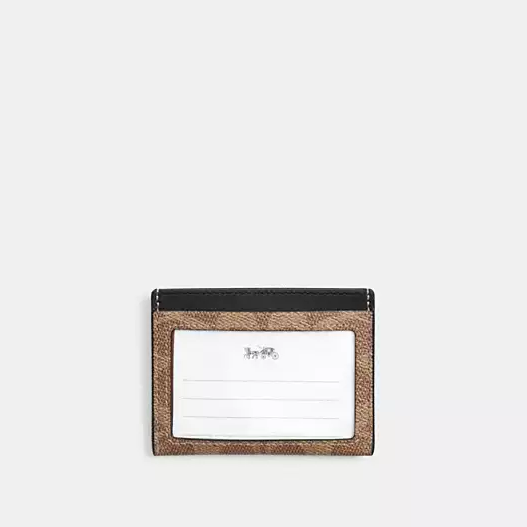 C.O.A.C.H Slim Id Card Case In Signature Canvas