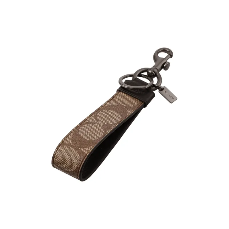 C.O.A.C.H Loop Key Fob In Signature Canvas