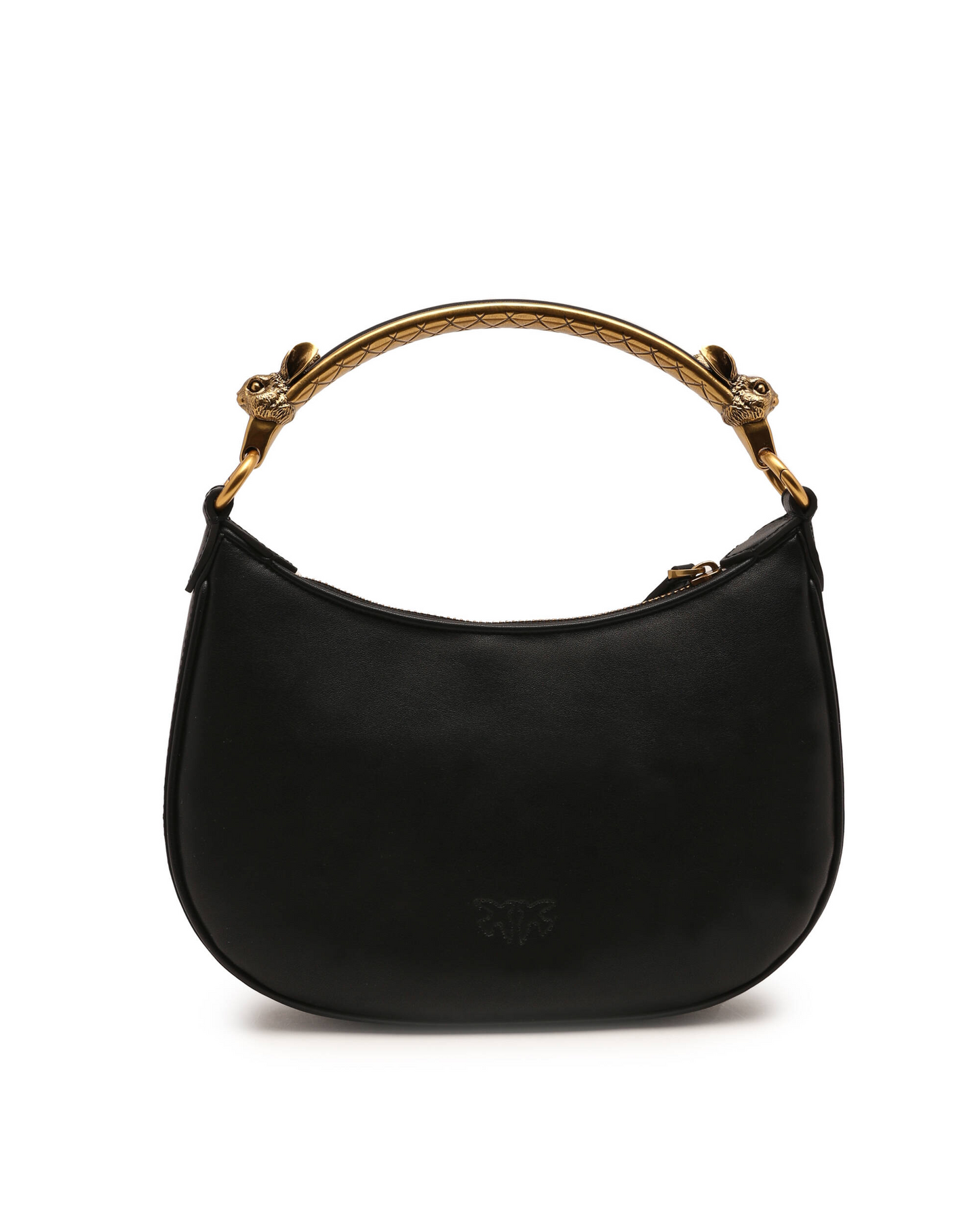 P.I.N.K.O Leather hobo MINI HALF MOON VITELLO SETA