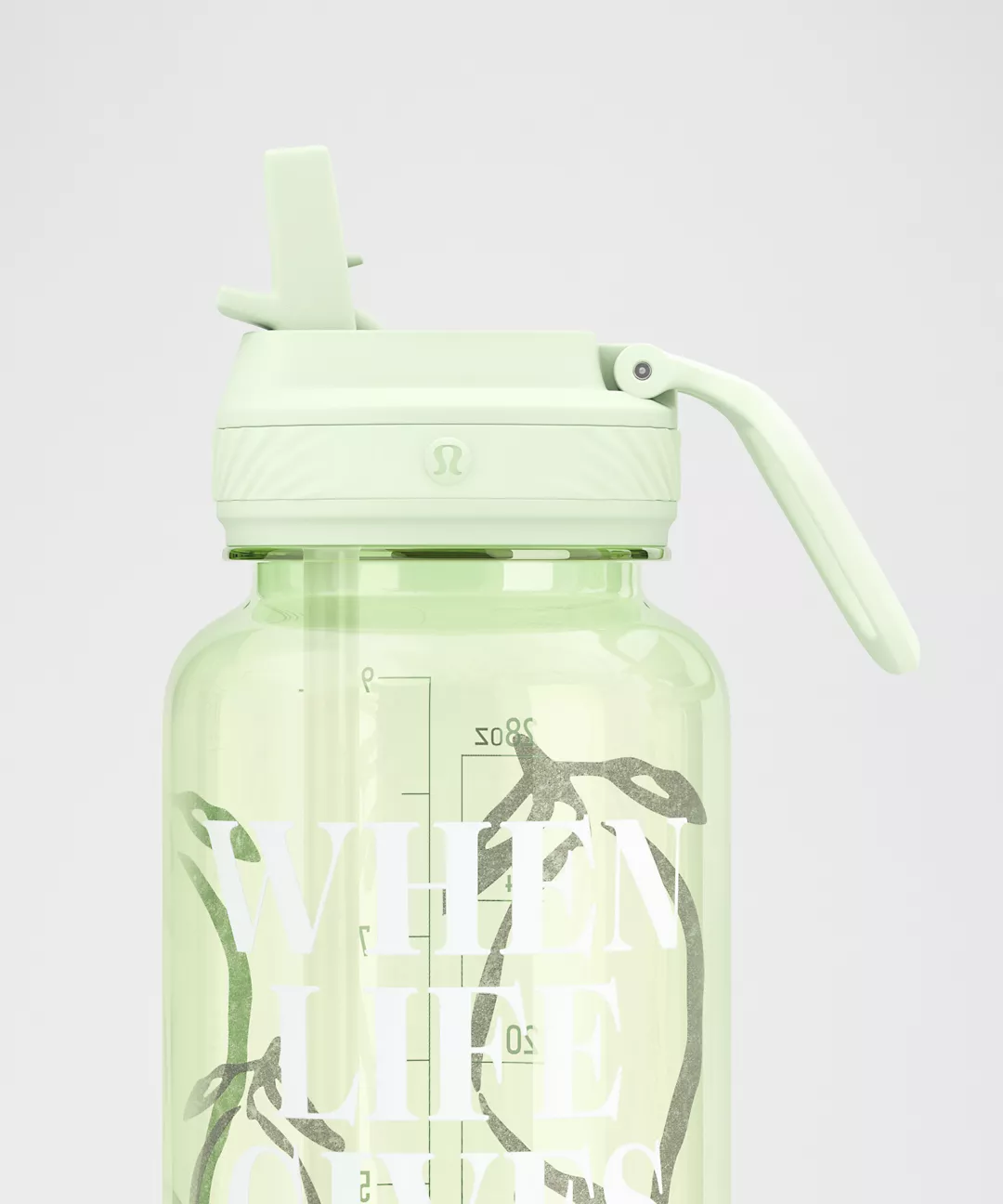 L.U.L.U.L.E.M.O.N Back to Life Sport Bottle 32oz Straw Lid Lemons Quote