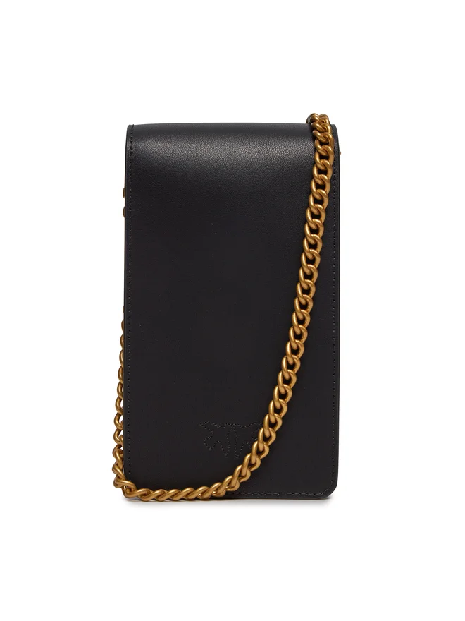 P.I.N.K.O Leather cell phone bag LOVE ONE SMART VITELLO SETA