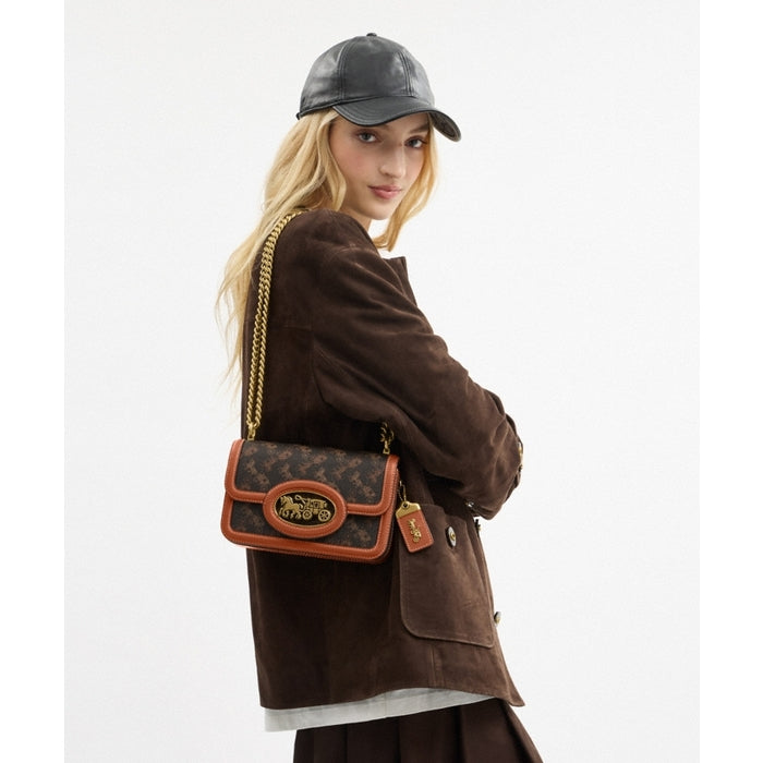 C.O.A.C.H Hero Shoulder Bag With Horse And Carriage Print