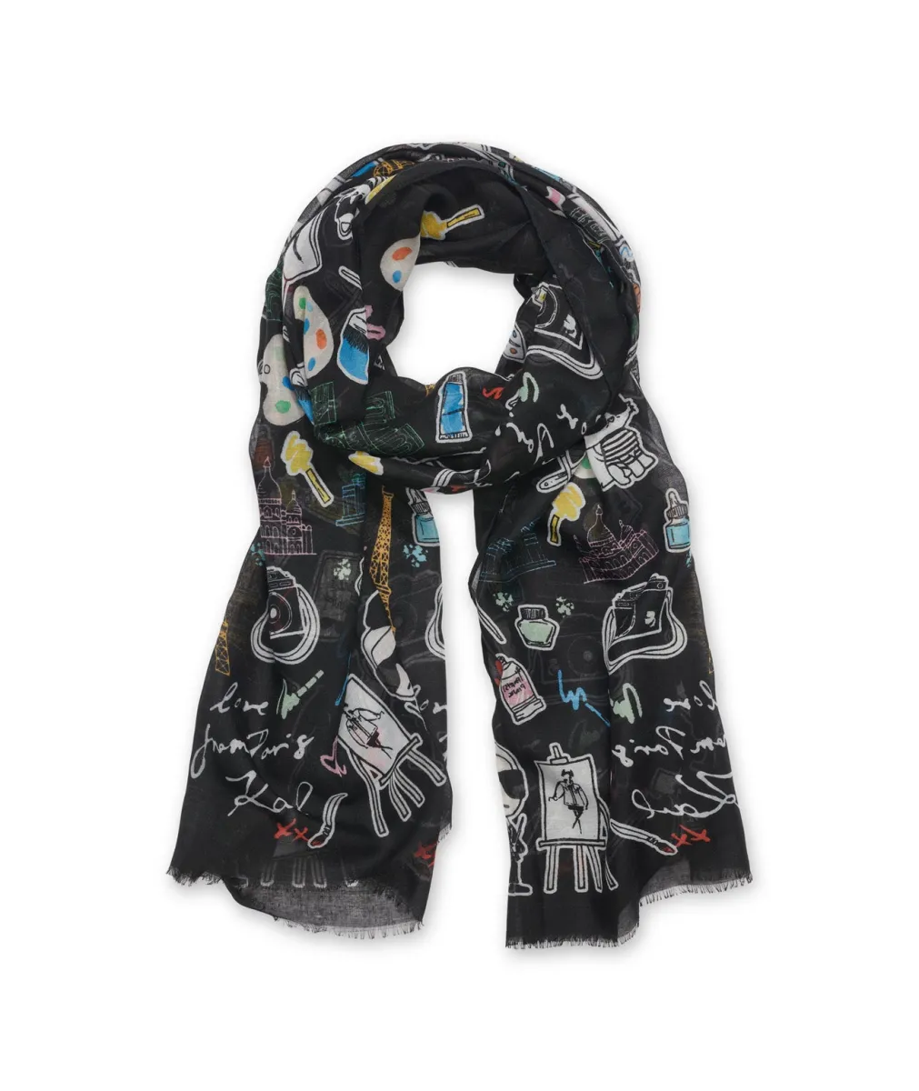 K.A.R.L L.A.G.E.R.F.E.L.D Scarf