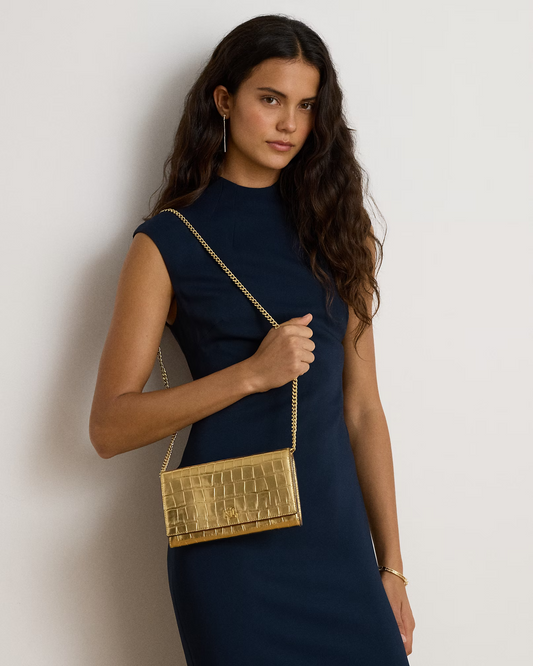P.O.L.O R.A.L.P.H L.A.U.R.E.N Metallic Medium Adair II Crossbody