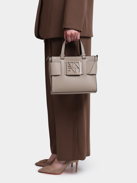 A.R.M.A.N.I E.X.C.H.A.N.G.E Tote Bag with Shoulder/Crossbody Strap