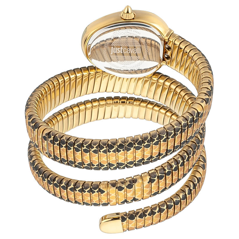 J.U.S.T C.A.V.A.L.L.I Wrap-Around Analogue Watch