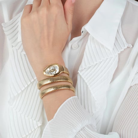 J.U.S.T C.A.V.A.L.L.I Wrap-Around Analogue Watch