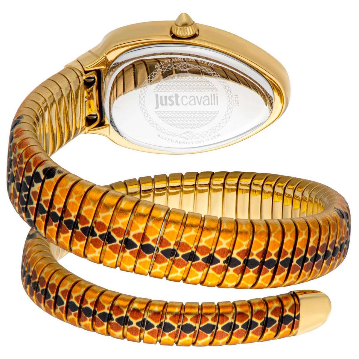 J.U.S.T C.A.V.A.L.L.I Wrap-Around Analogue Watch