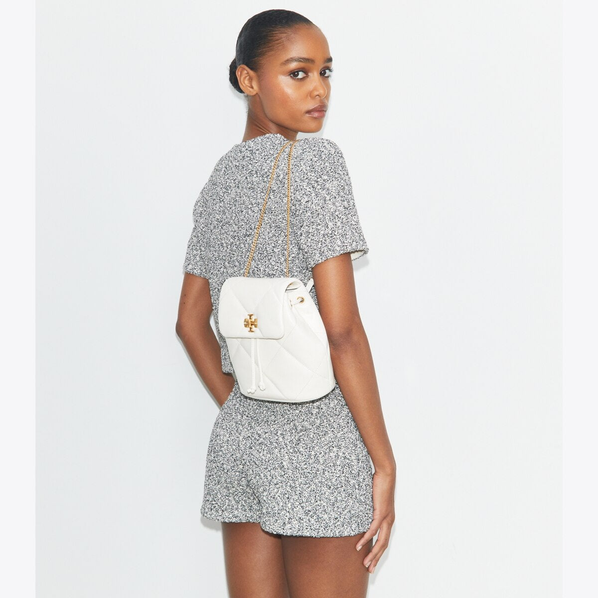 T.o.r.y B.u.r.c.h KIRA DIAMOND QUILT MINI BACKPACK
