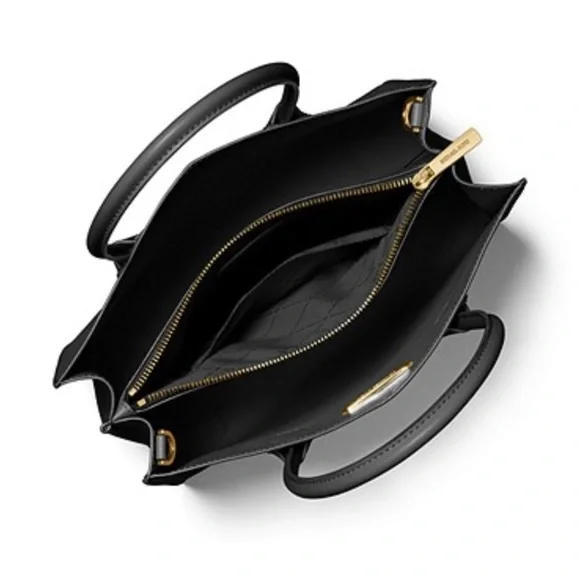 M.i.c.h.a.e.l K.o.r.s Mercer Large Pebbled Leather Accordion Tote Bag