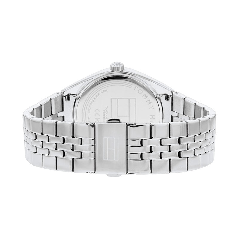 T.O.M.M.Y H.I.L.F.I.G.E.R Monica Multi-Function Chronograph Pink Dial Silver Steel Strap