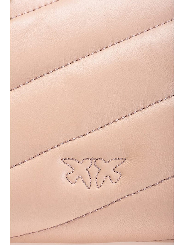 P.I.N.K.O LOVE MINI PUFF MAXY QUILT CROSSBODY BAG