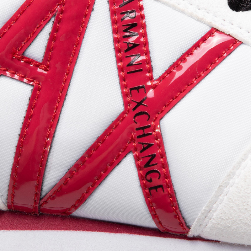 ARMANI EXCHANGE Trainers Shoe Off White/Red