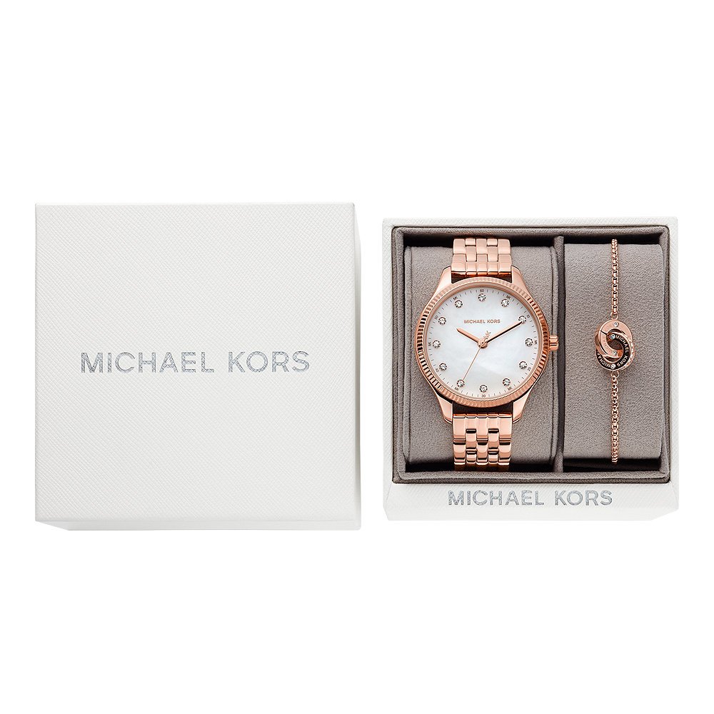 MICHAEL KORS Lexington Gift Set Chronograph Ladies Watch