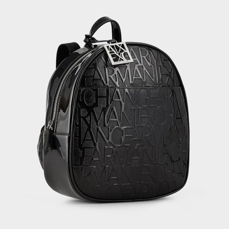 A.R.M.A.N.I E.X.C.H.A.N.G.E Brand Embossed Backpack