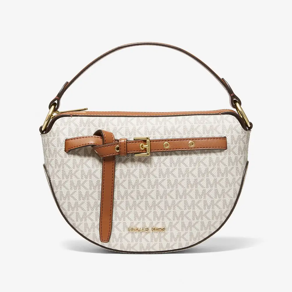 M.I.C.H.A.E.L K.O.R.S Emilia Medium Logo Shoulder Bag with Strap for Crossbody Wear