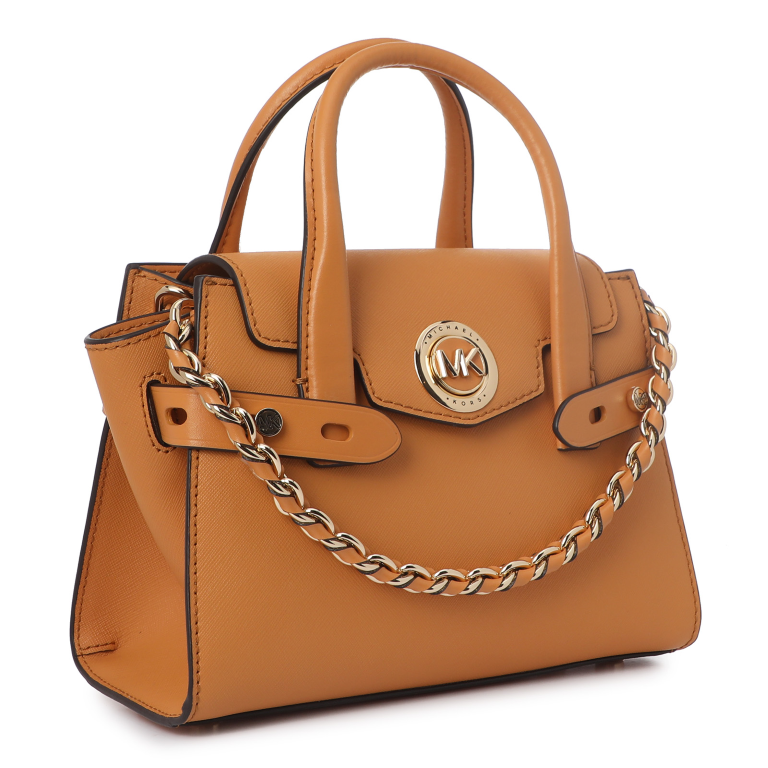 M.I.C.H.A.E.L K.O.R.S CARMEN FLAP BELTED Satchel/Messenger Bag with Strap for Shoulder/Crossbody Wear