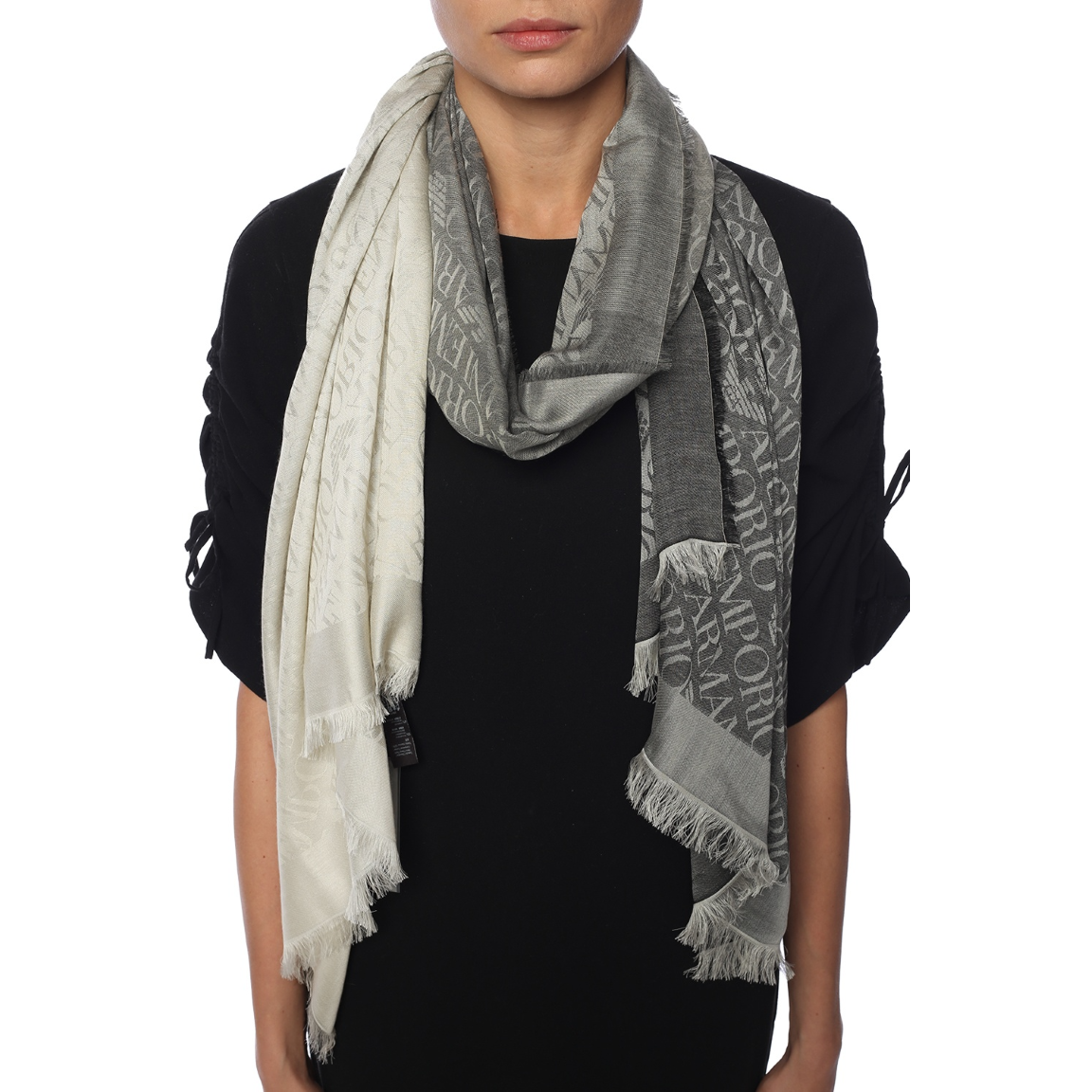 E.M.P.O.R.I.O A.R.M.A.N.I Embroidered Scarf