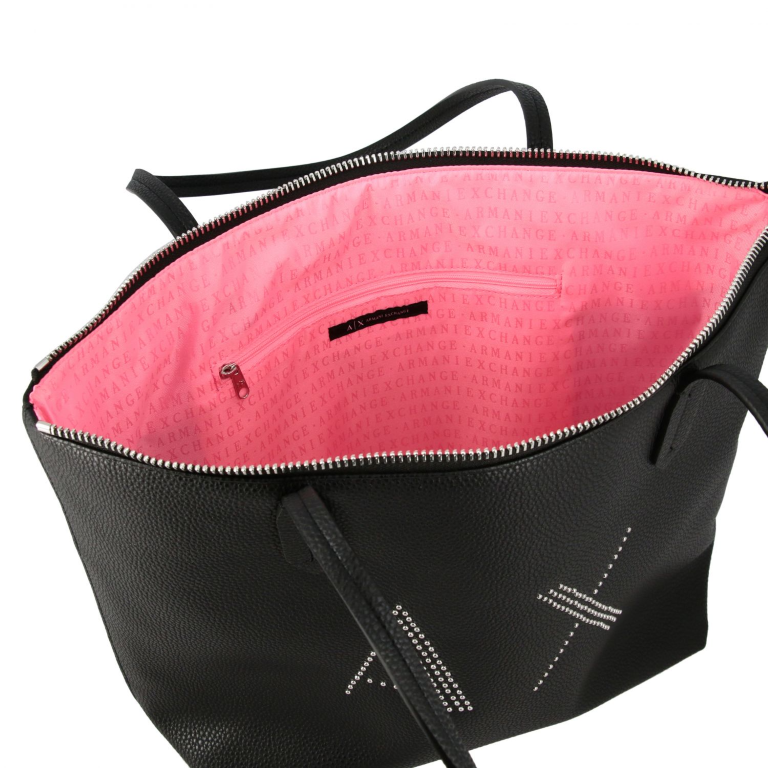 A.R.M.A.N.I E.X.C.H.A.N.G.E Shopping/Tote Bag with Studded Logo