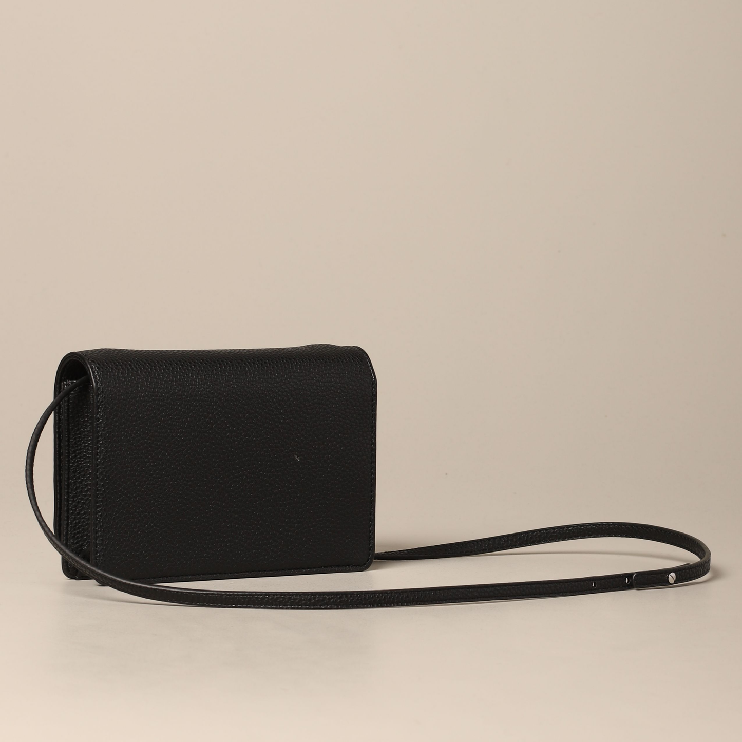 A.R.M.A.N.I E.X.C.H.A.N.G.E Bag Black with AX Logo in Studs