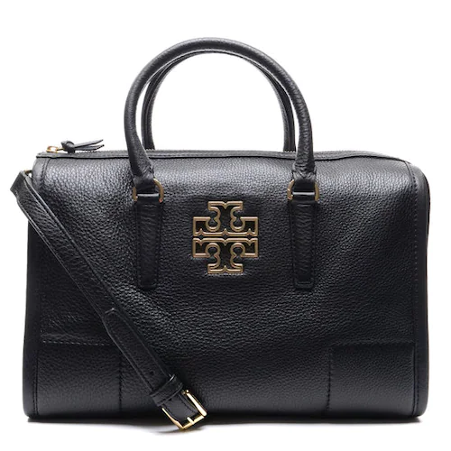 TORY BURCH Britten Satchel Handbag with Strap for Shoulder Wear
