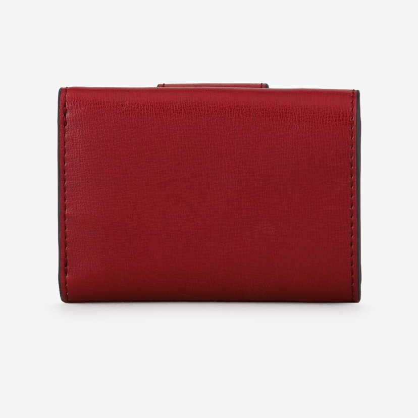 ARMANI EXCHANGE Continental Mini Tri-fold Wallet In Flame Red