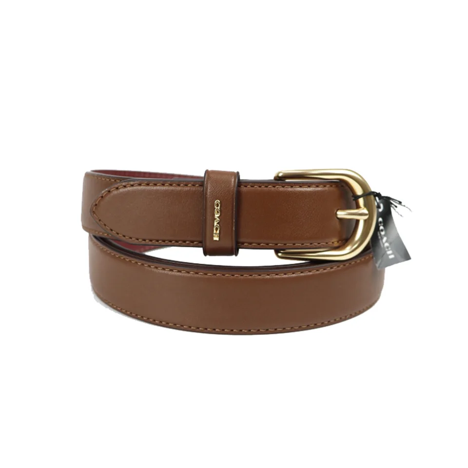 COACH Classic Ladies Belt in Golden Buckle