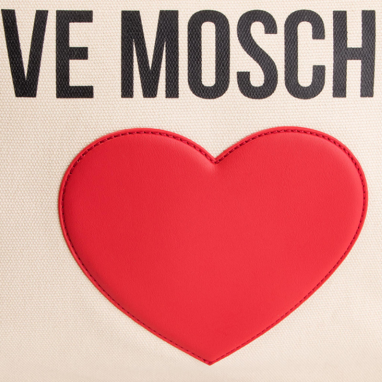 L.O.V.E M.O.S.C.H.I.N.O Shopper Heart Shoulder/Tote Bag