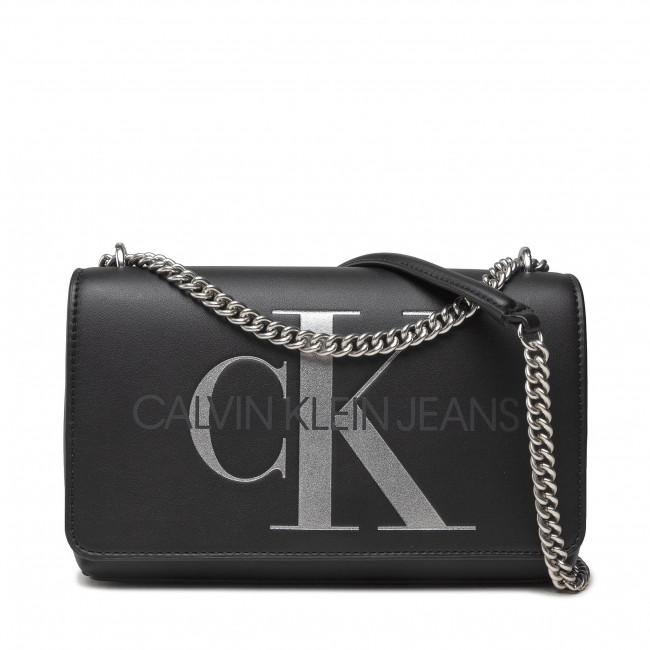 CALVIN KLEIN JEANS Sculpted Convertible Flap Bag with Strap for Shoulder/Crossbody Wear