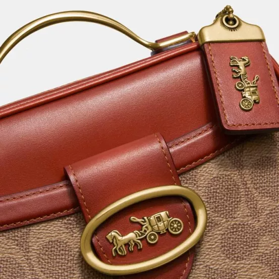 COACH Canvas Riley Lunchbox Crossbody Bag