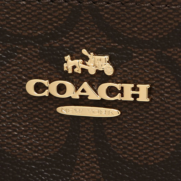COACH Double Corner Zip Wristlet In Signature Canvas